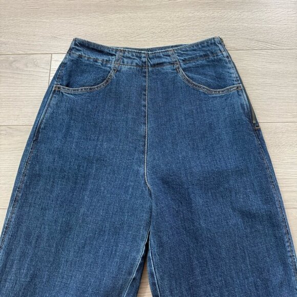 Ischiko by Oska Classic Blue Women's Tapered Leg Jeans - Picture 3 of 12